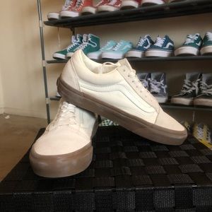 Cream & Brown Old Skool Vans